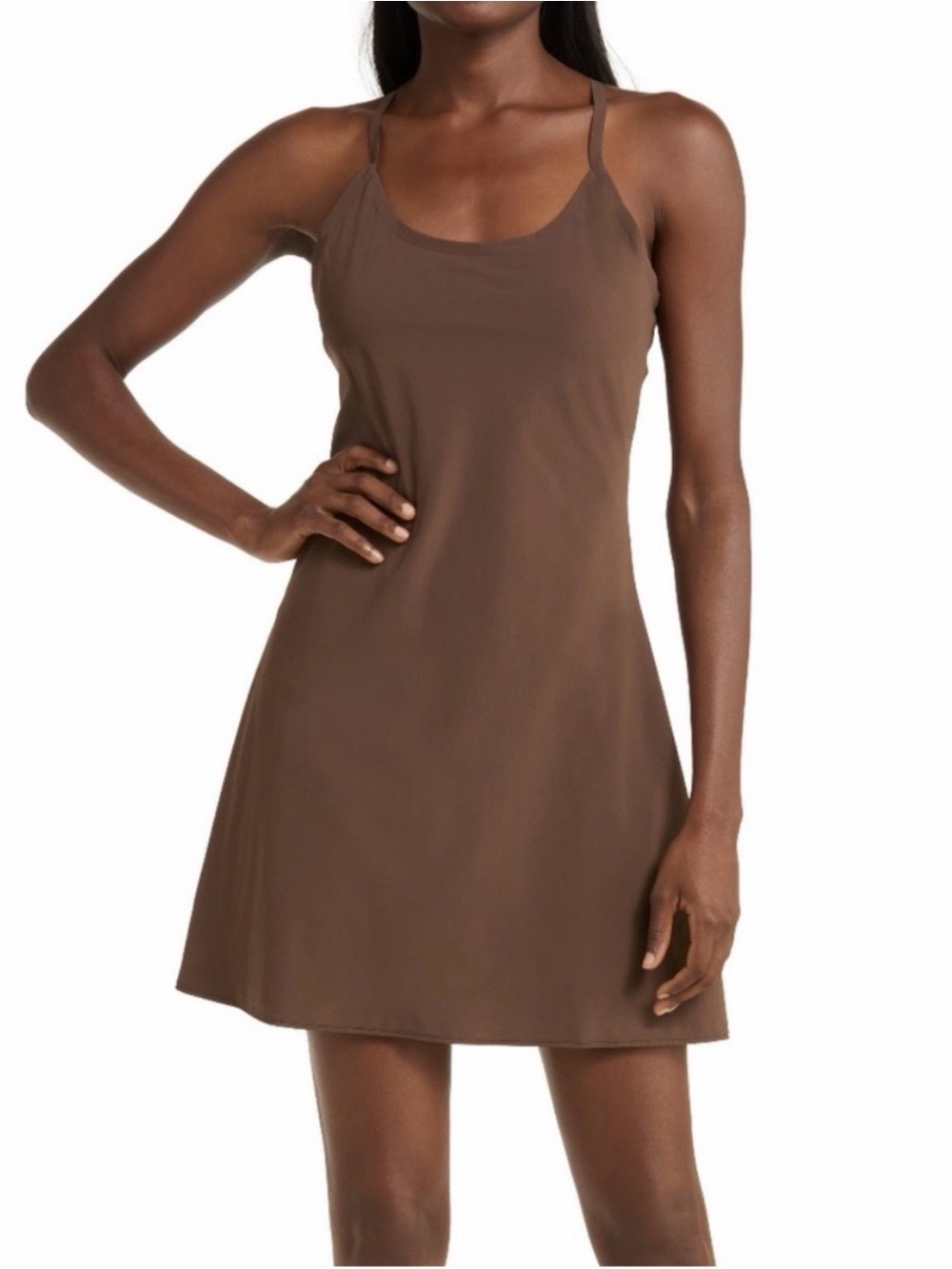Outdoor Voices Brown Exercise Dress